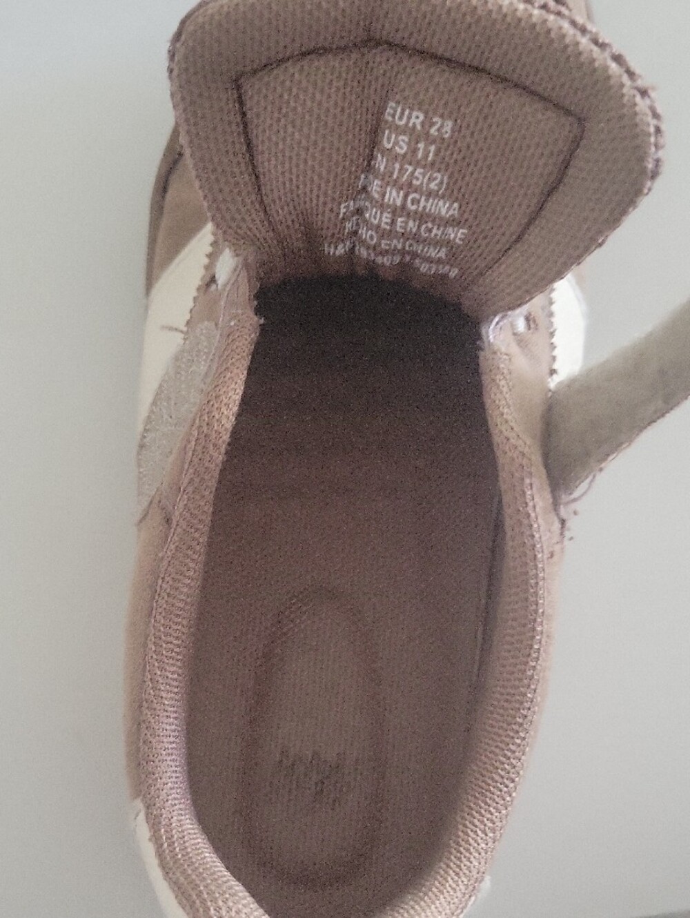 H&M Mauve Pink Suede Kids Sneakers with White Accents - Picture 8 of 8